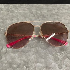 Pink Never worn Michael kors sunglasses